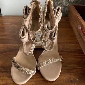 Valentino Stiletto Heels w/Chain Trim Bow